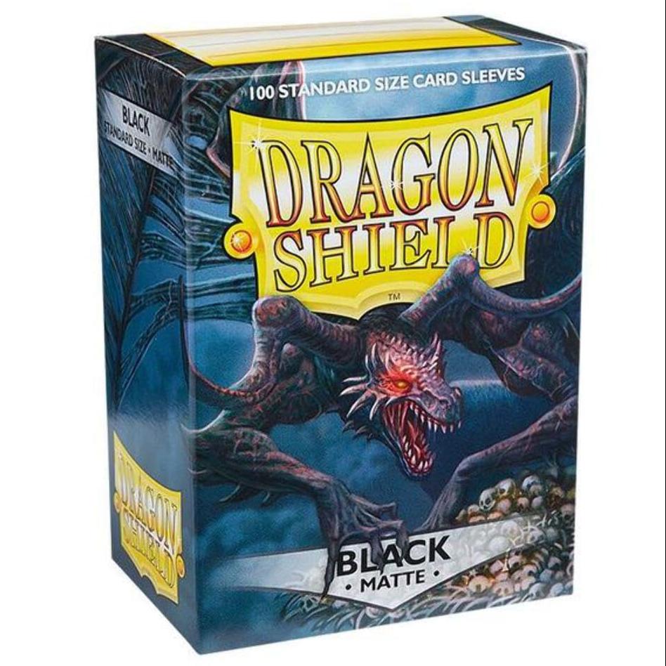 Dragon Shield - Matte Standard Size Sleeves 100pk - Black-0